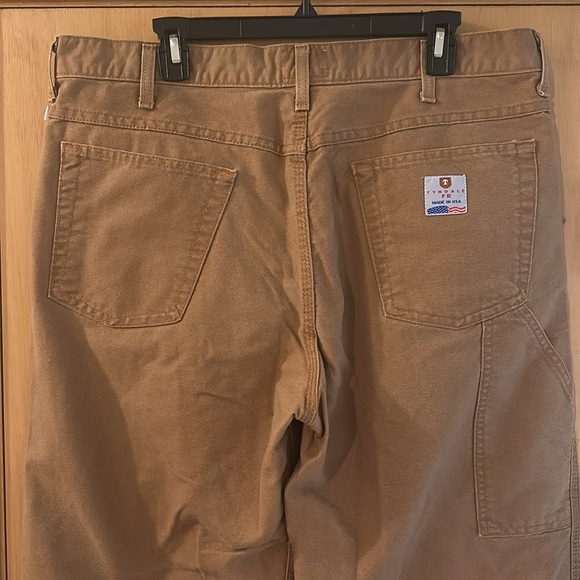 Tyndale Men’s Flame Resistant FR Straight Relaxed Fit Pants Brown Size 38x32 - Picture 8 of 11
